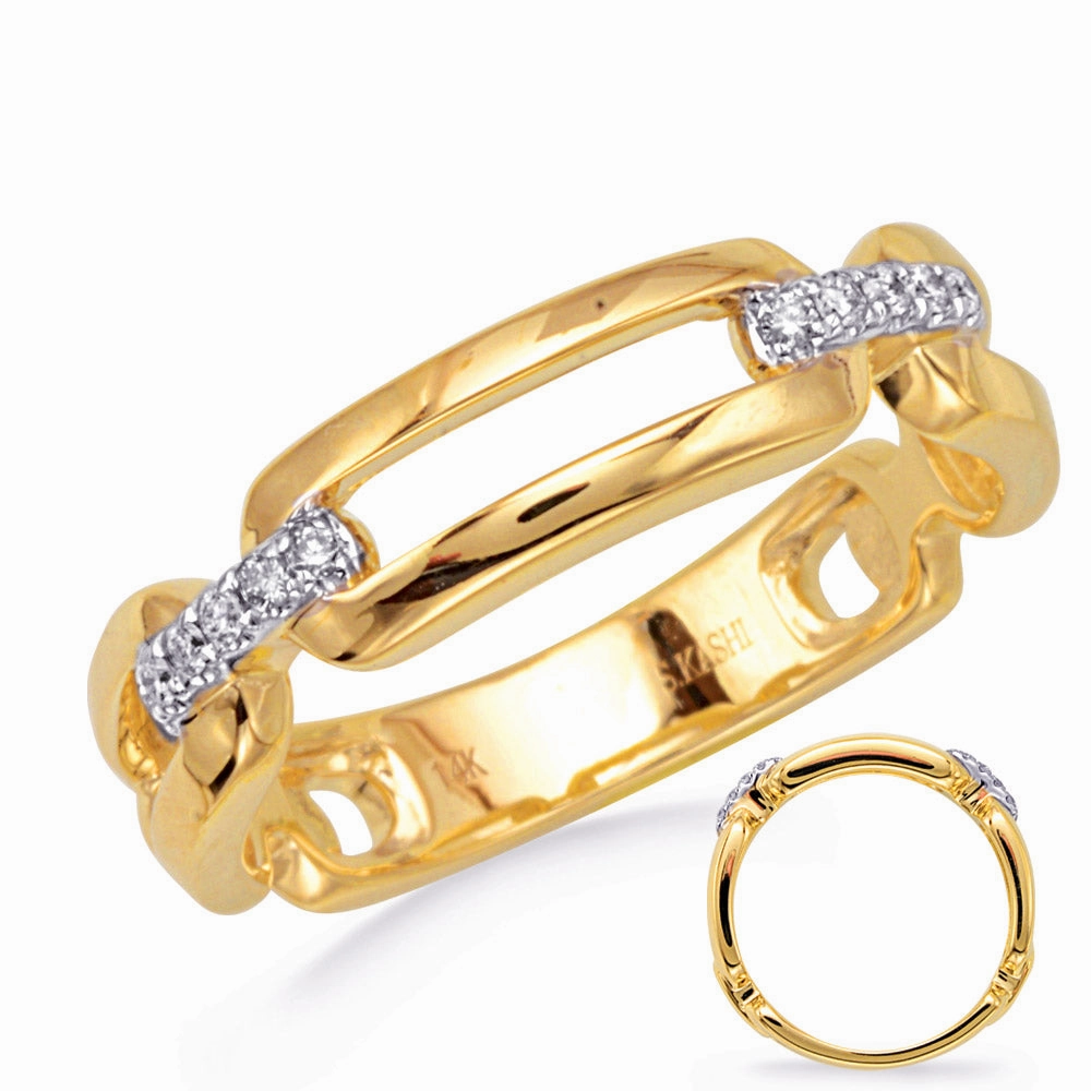 0.08 ctw. YELLOW GOLD DIAMOND RING D4797YG