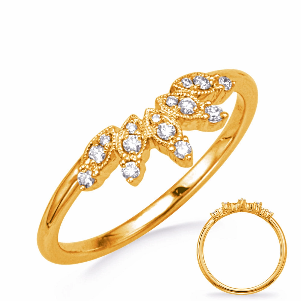 0.11 ctw. YELLOW GOLD DIAMOND BAND D4794YG