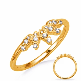 0.11 ctw. YELLOW GOLD DIAMOND BAND D4794YG
