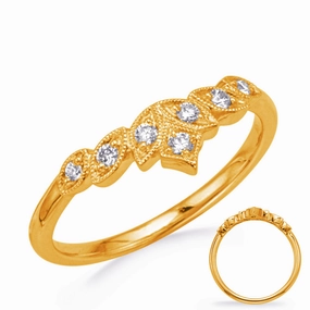 0.12 ctw. YELLOW GOLD DIAMOND BAND D4793YG