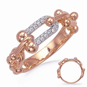 0.13 ctw. ROSE GOLD DIAMOND RING D4819RG
