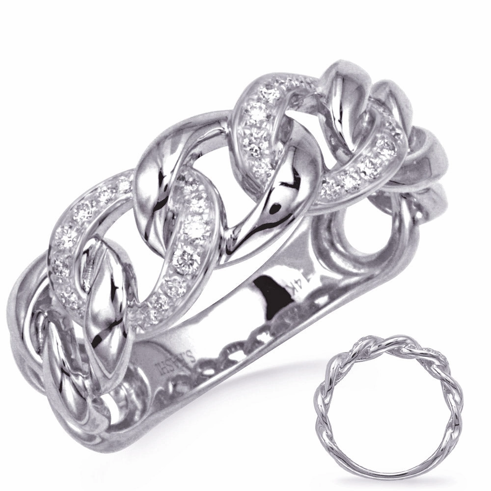 0.19 ctw. WHITE GOLD DIAMOND RING D4798WG