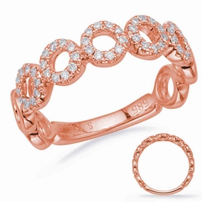 0.24 ctw. ROSE GOLD DIAMOND FASHION RING D4682RG