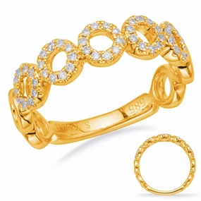 0.24 ctw. YELLOW GOLD DIAMOND FASHION RING D4682YG