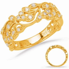 0.25 ctw. YELLOW GOLD DIAMOND FASHION RING D4646YG