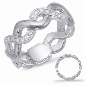 0.27 ctw. WHITE GOLD DIAMOND FASHION RING D4595WG
