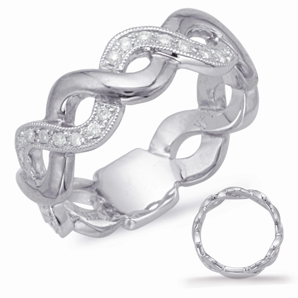 0.27 ctw. WHITE GOLD DIAMOND FASHION RING D4595WG