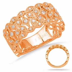 0.28 ctw. ROSE GOLD DIAMOND FASHION RING D4647RG