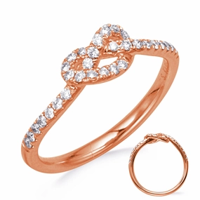 0.28 ctw. ROSE GOLD DIAMOND FASHION RING D4764RG