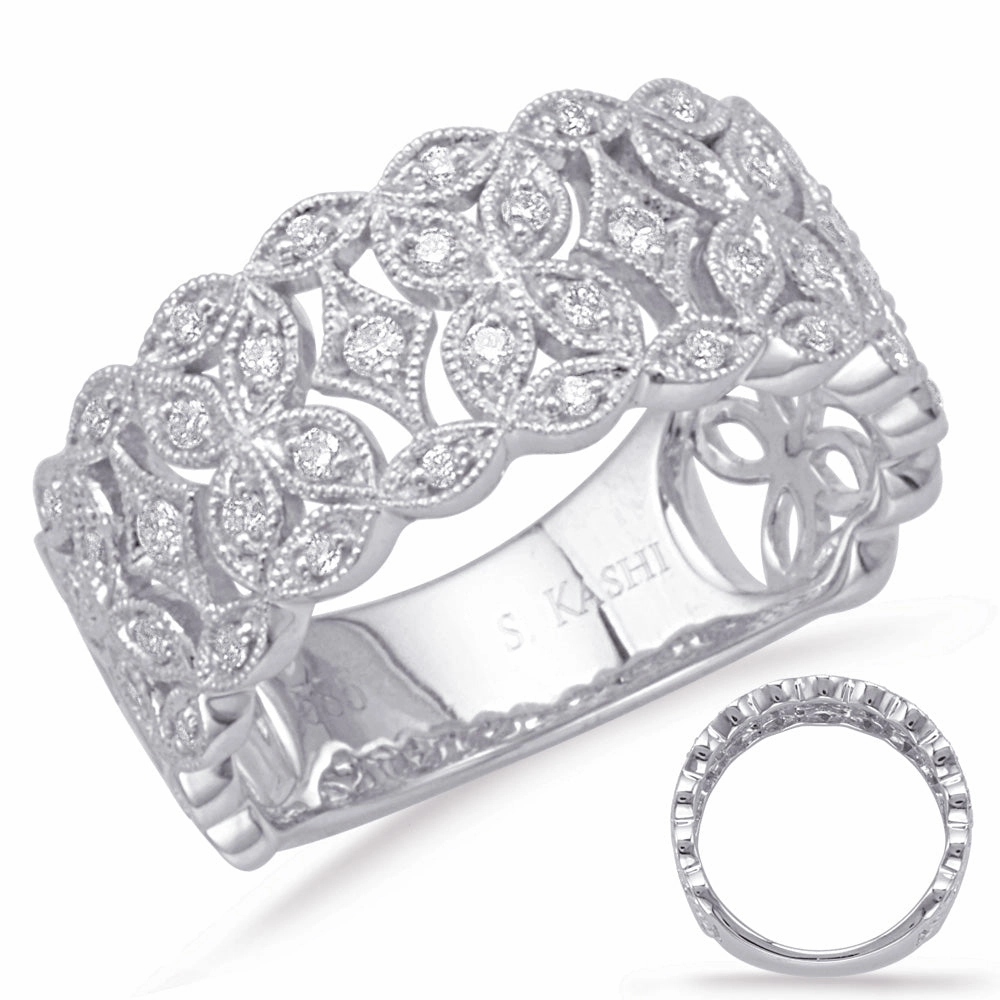 0.28 ctw. WHITE GOLD DIAMOND FASHION RING D4647WG
