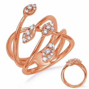 0.31 ctw. ROSE GOLD DIAMOND FASHION RING D4762RG