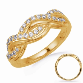 0.31 ctw. YELLOW GOLD DIAMOND FASHION RING D4708YG