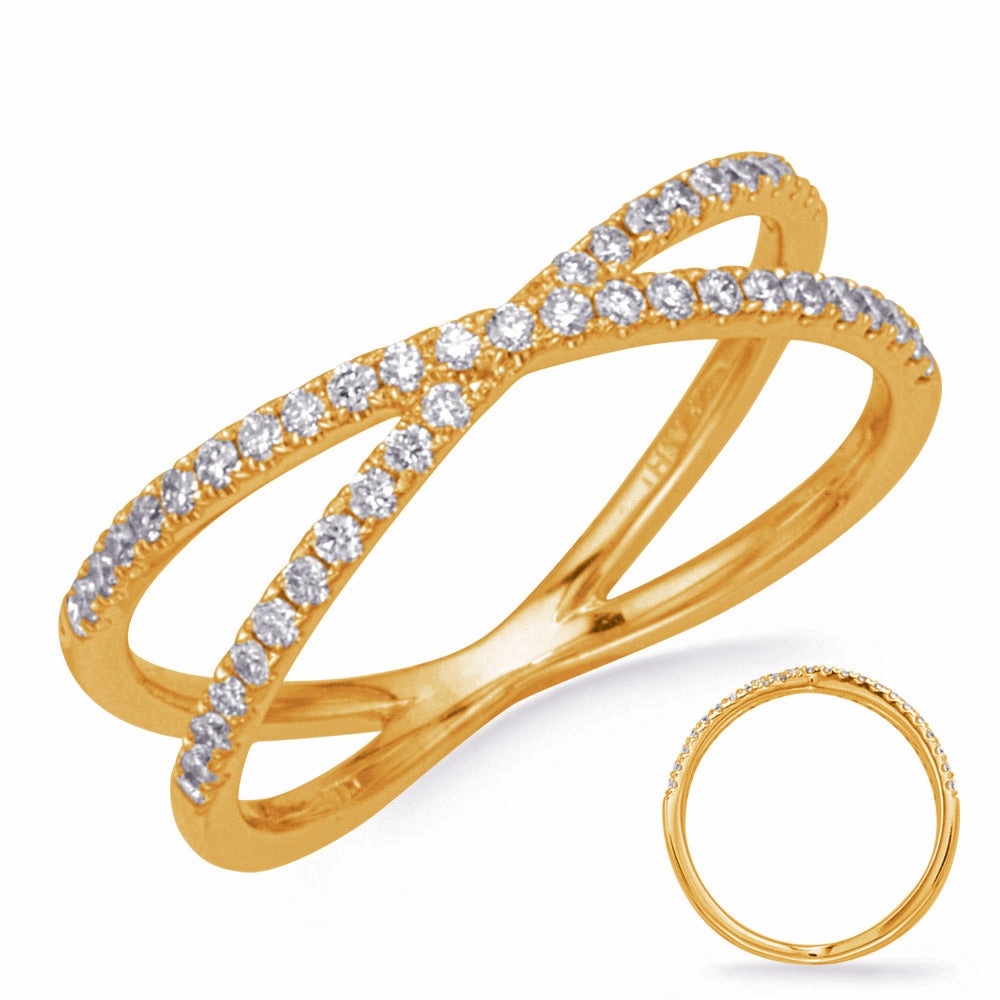 0.31 ctw. YELLOW GOLD FASHION DIAMOND RING D4784YG
