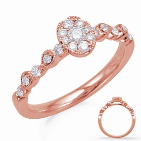 0.32 ctw. ROSE GOLD DIAMOND FASHION RING D4738RG