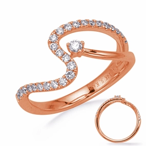 0.32 ctw. ROSE GOLD DIAMOND RING D4777RG