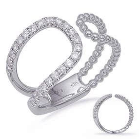0.33 ctw. WHITE GOLD DIAMOND FASHION RING D4724WG