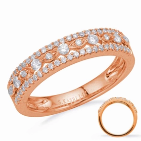 0.35 ctw. ROSE GOLD DIAMOND FASHION RING D4695RG