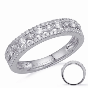 0.35 ctw. WHITE GOLD DIAMOND FASHION RING D4695WG