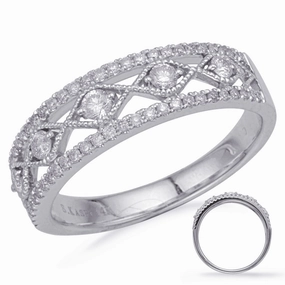 0.36 ctw. WHITE GOLD DIAMOND FASHION RING D4696WG