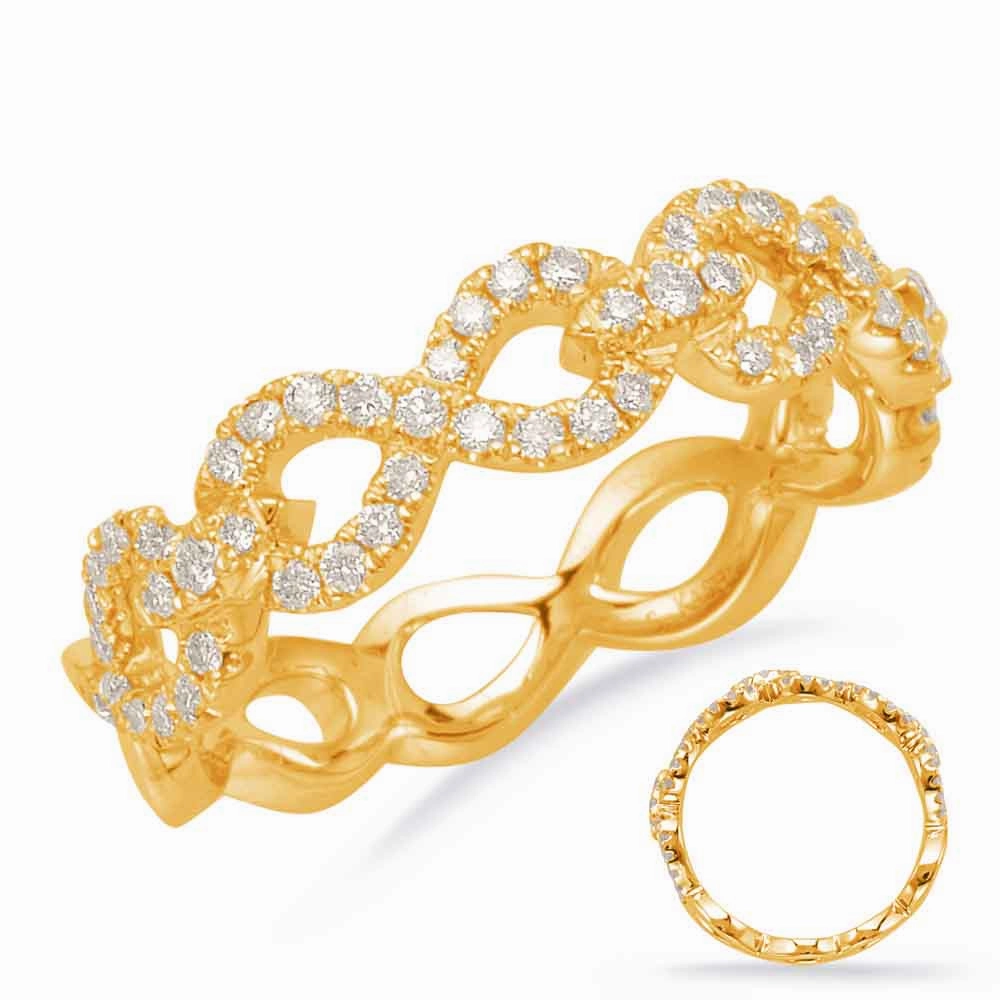 0.36 ctw. YELLOW GOLD DIAMOND FASHION RING D4656YG