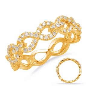 0.36 ctw. YELLOW GOLD DIAMOND FASHION RING D4656YG