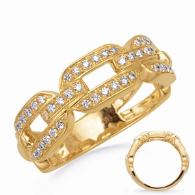 0.37 ctw. YELLOW GOLD DIAMOND RING D4796YG