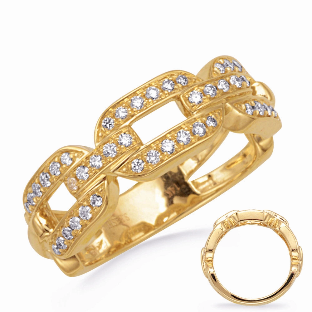 0.37 ctw. YELLOW GOLD DIAMOND RING D4796YG