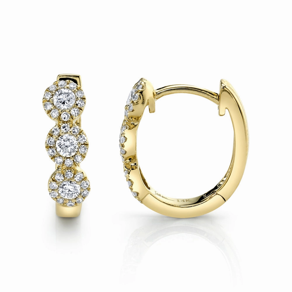 0.37CT DIAMOND HUGGIE EARRING