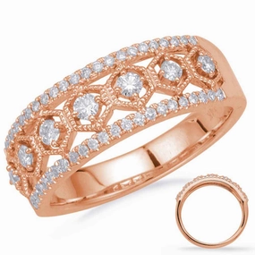 0.38 ctw. ROSE GOLD DIAMOND FASHION RING D4697RG