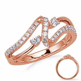 0.38 ctw. ROSE GOLD DIAMOND RING D4775RG