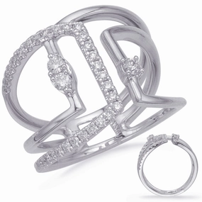 0.38 ctw. WHITE GOLD DIAMOND FASHION RING D4687WG
