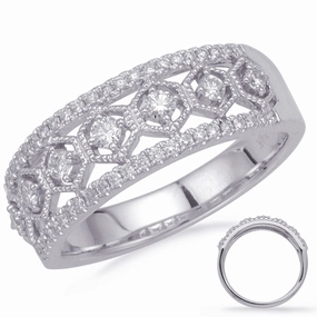 0.38 ctw. WHITE GOLD DIAMOND FASHION RING D4697WG