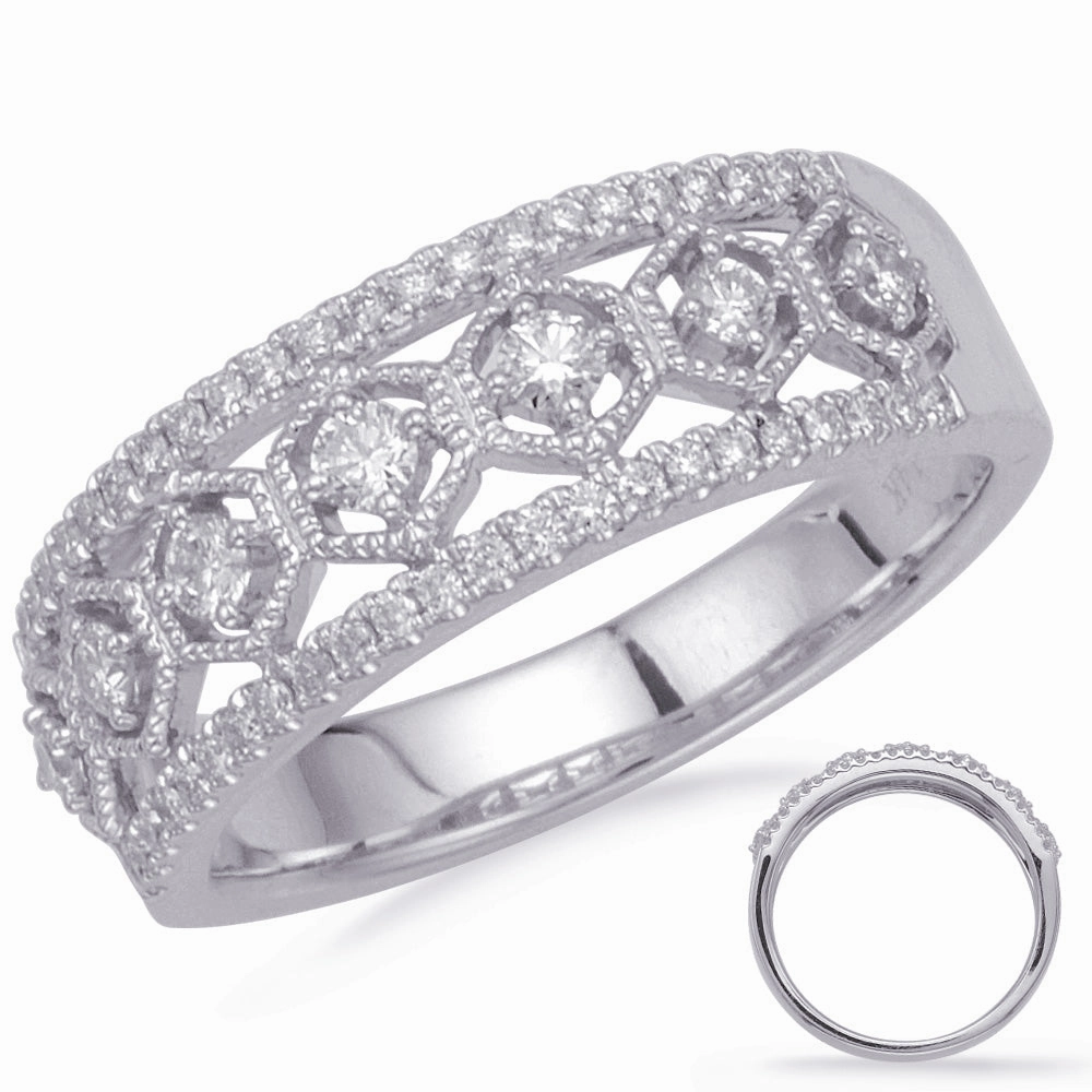 0.38 ctw. WHITE GOLD DIAMOND FASHION RING D4697WG