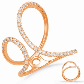 0.39 ctw. ROSE GOLD DIAMOND FASHION RING D4664RG