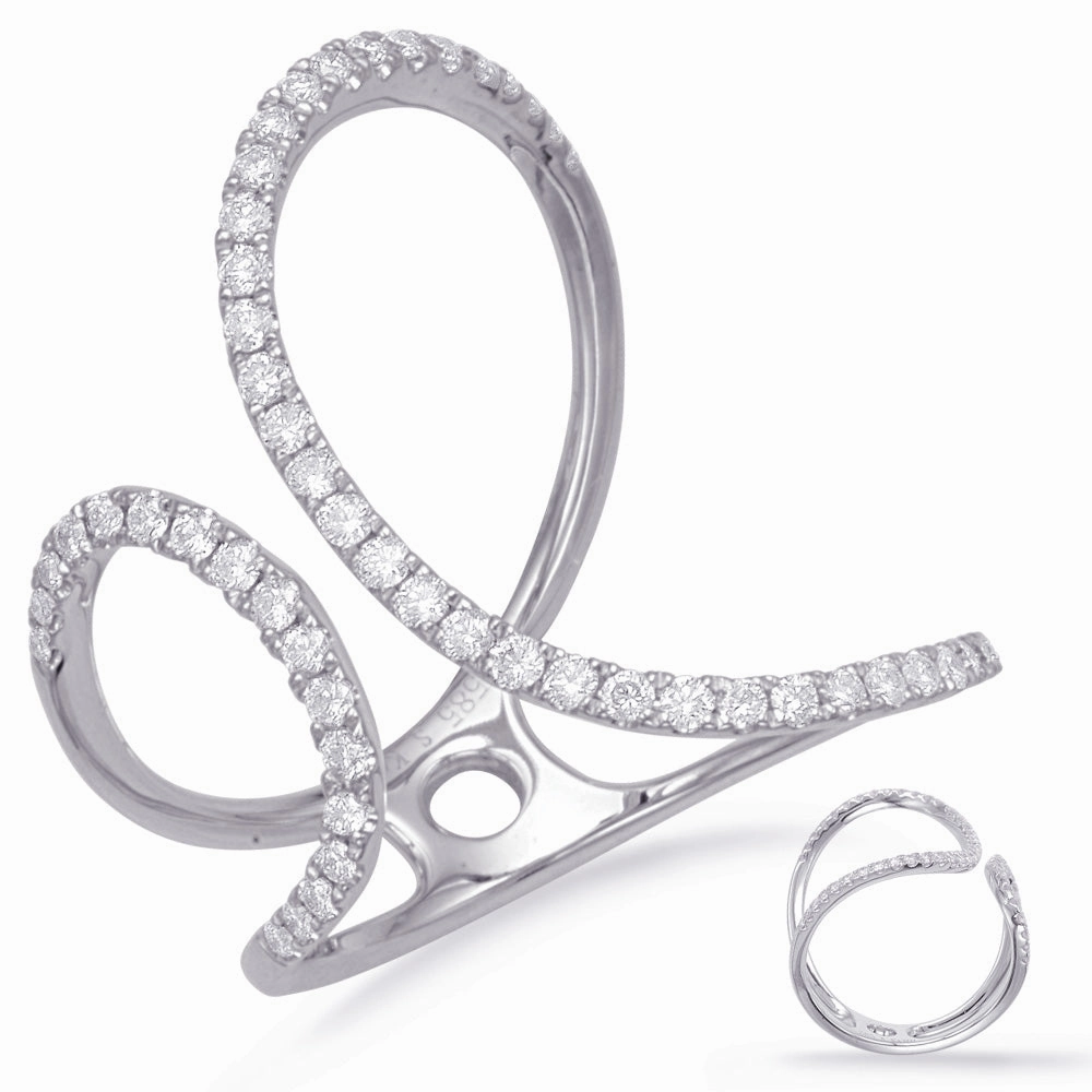 0.39 ctw. WHITE GOLD DIAMOND FASHION RING D4664WG