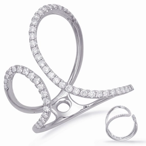 0.39 ctw. WHITE GOLD DIAMOND FASHION RING D4664WG