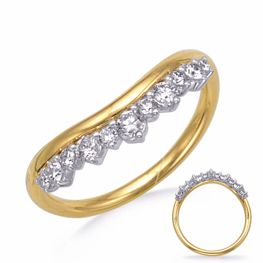 0.40 ctw. WHITE & YELLOW GOLD DIAMOND RING D4807YW