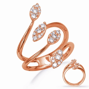 0.41 ctw. ROSE GOLD DIAMOND FASHION RING D4761RG