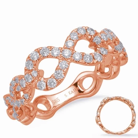 0.42 ctw. ROSE GOLD DIAMOND FASHION RING D4702RG