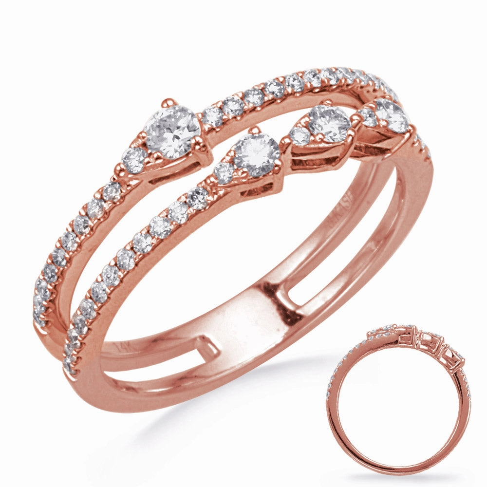 0.42 ctw. ROSE GOLD DIAMOND FASHION RING D4752RG