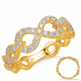 0.42 ctw. YELLOW GOLD DIAMOND FASHION RING D4702YG