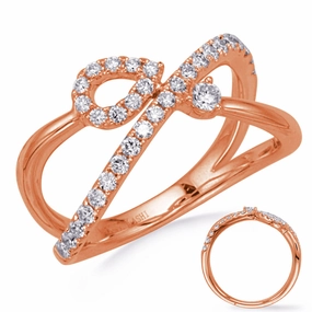 0.44 ctw. ROSE GOLD DIAMOND RING D4776RG