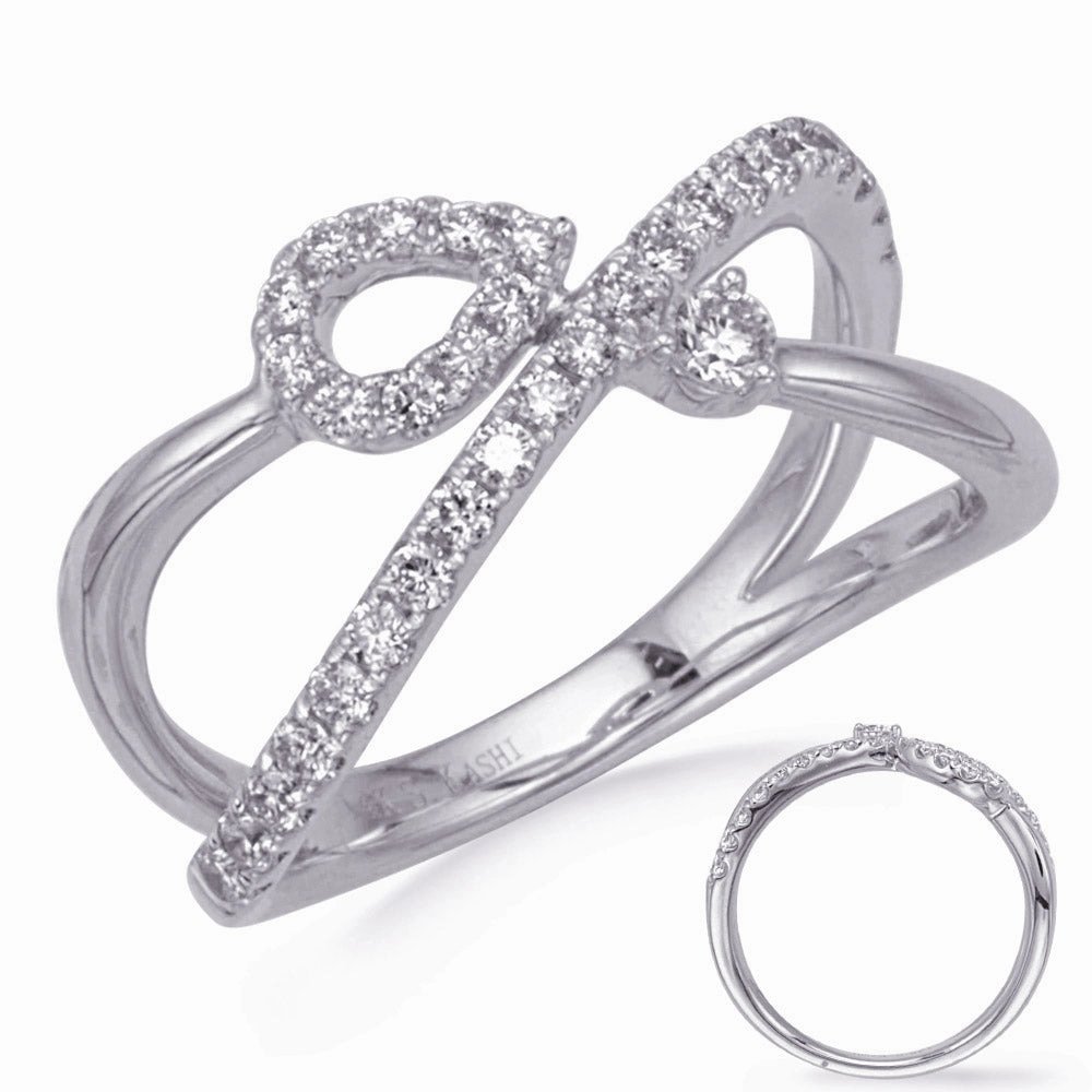 0.44 ctw. WHITE GOLD DIAMOND RING D4776WG
