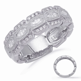 0.45 ctw. WHITE GOLD DIAMOND FASHION RING D4536WG