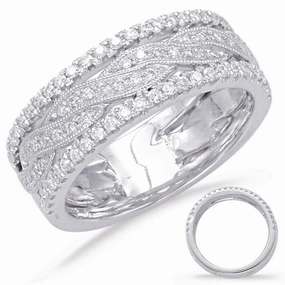 0.47 ctw. WHITE GOLD DIAMOND FASHION RING D4528WG