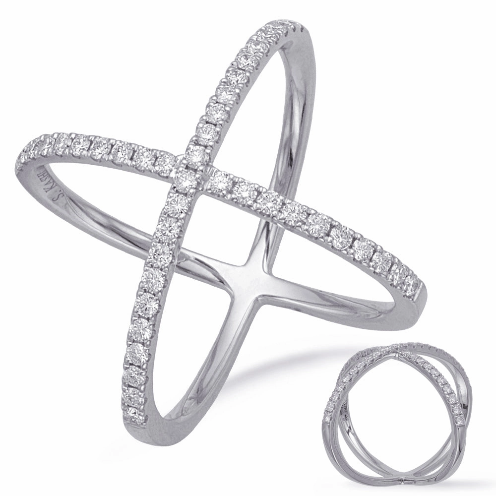 0.48 ctw. WHITE GOLD DIAMOND FASHION RING D4671WG