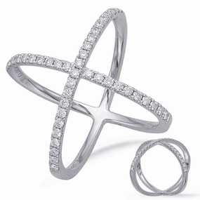 0.48 ctw. WHITE GOLD DIAMOND FASHION RING D4671WG