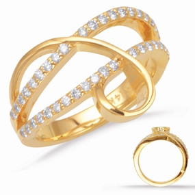 0.48 ctw. YELLOW GOLD FASHION RING D4290YG