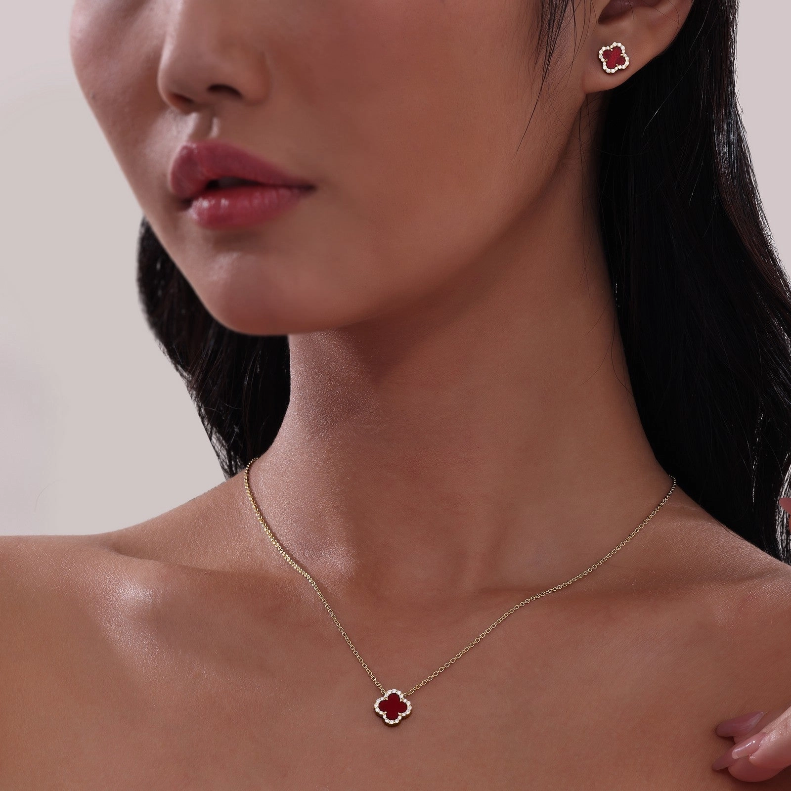0.49 CTW Halo Necklace N0334AGG20