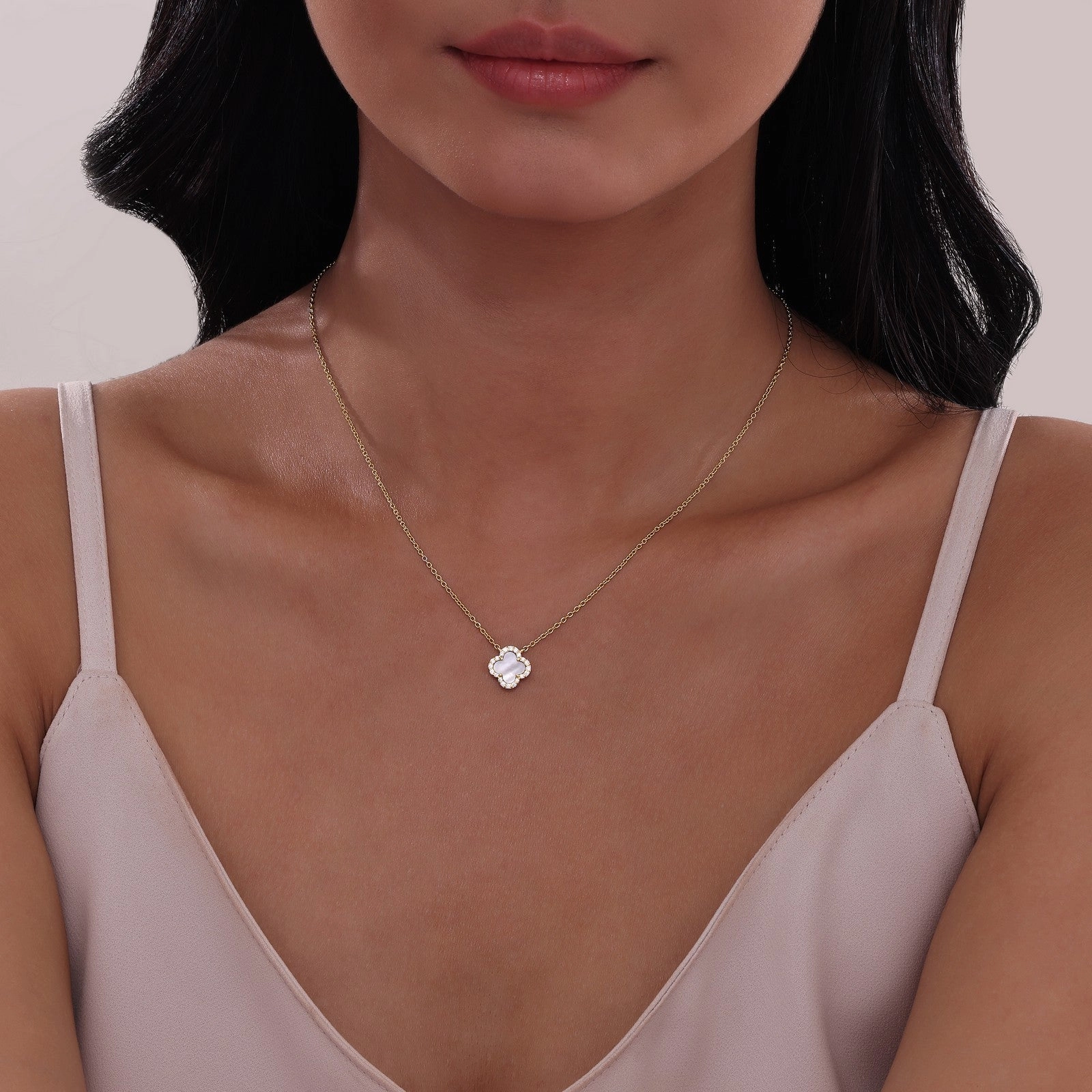 0.49 CTW Halo Necklace N0334MPG20